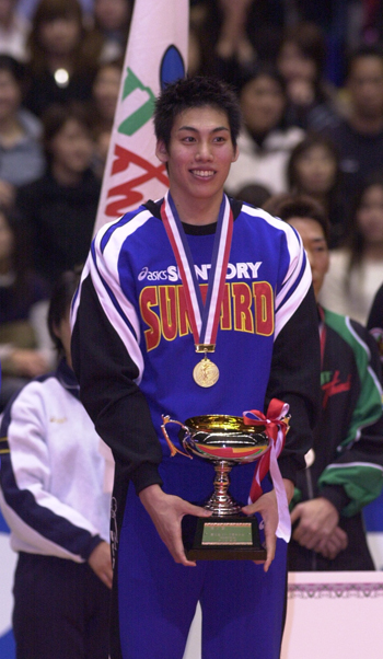 サントリー史上初五連覇目、越川自身も新人賞を獲得した