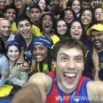 応援してくれたブラジルのアミーゴたちとセルフィー