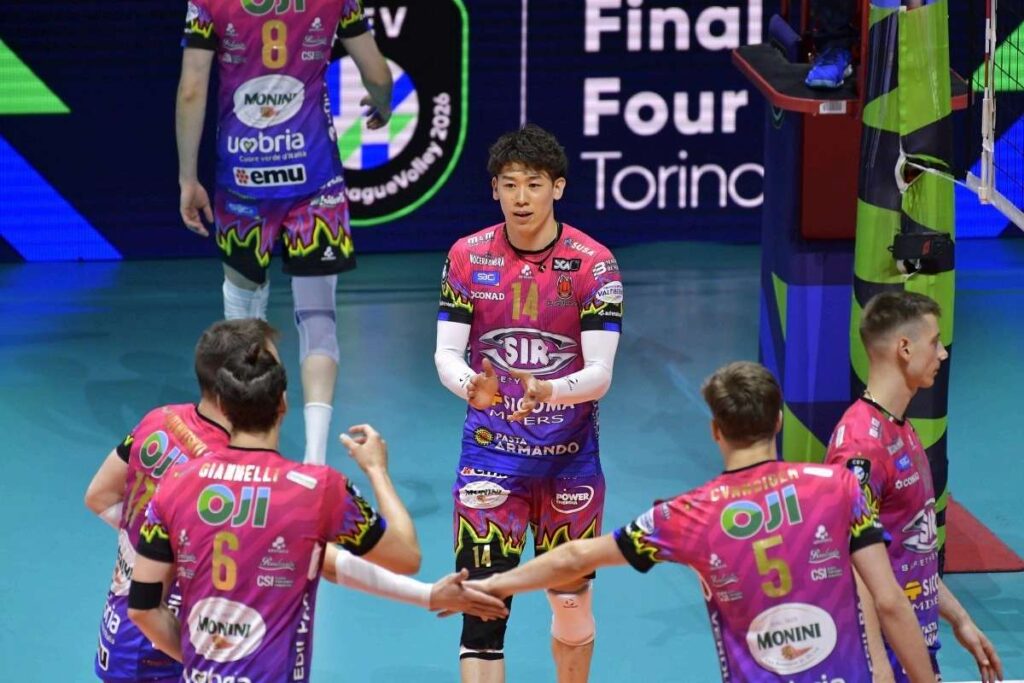 チャンピオンズリーグ準決勝 石川祐希所属ペルージャがワルシャワを